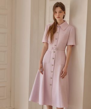 26SS Calla133 쉬비긴즈 마야 트위드 원피스 라벤더