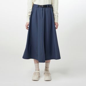 [WOMEN] 벨티드 롱 스커트 - 다크네이비 HEW0001AIZDNV