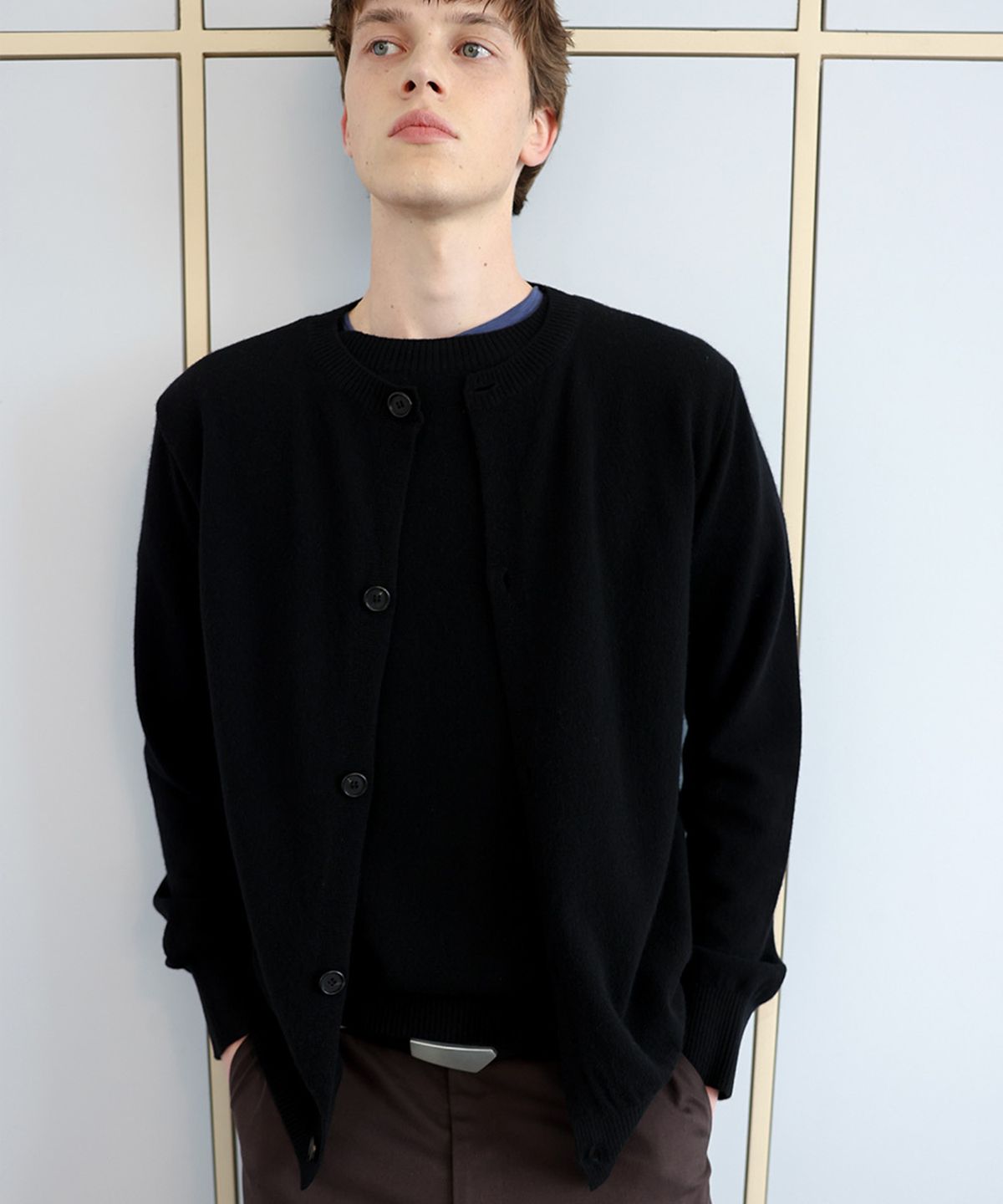 애니타임로릭(ANYTIME LOREAK) ASTER LAYERED KNIT (SS) - BLACK