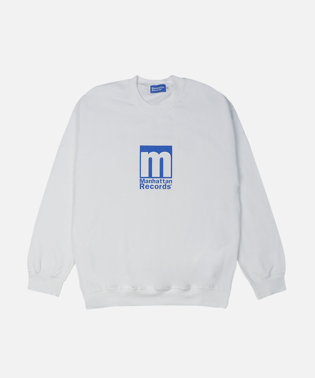 맨하탄레코즈(MANHATTAN RECORDS) MR Box Logo Crew Neck - White