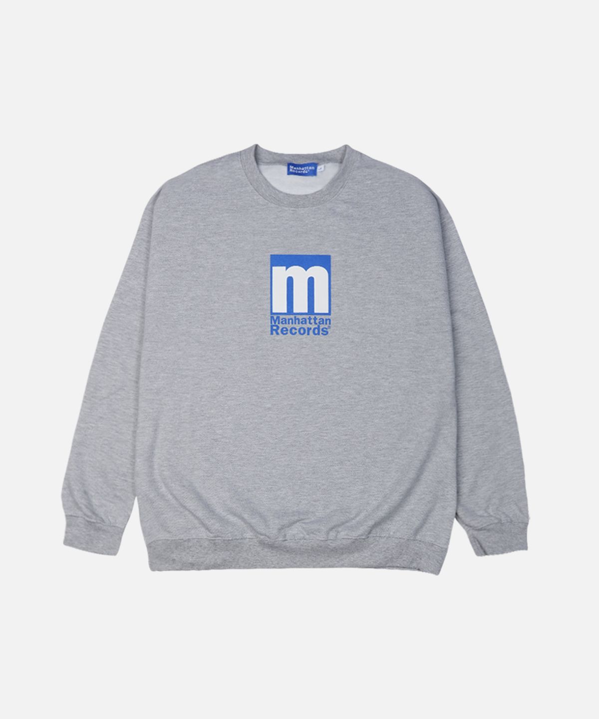 맨하탄레코즈(MANHATTAN RECORDS) MR Box Logo Crew Neck - Grey