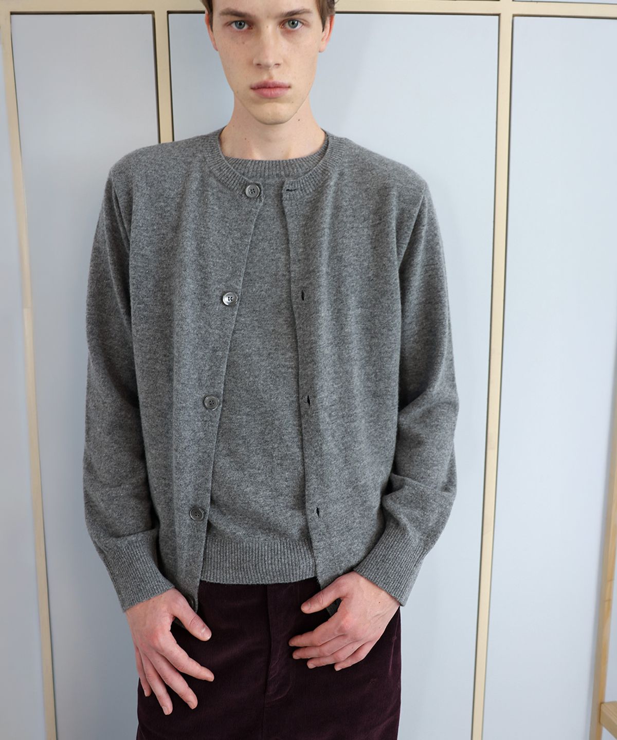 애니타임로릭(ANYTIME LOREAK) ASTER LAYERED KNIT (SS) - GRAY