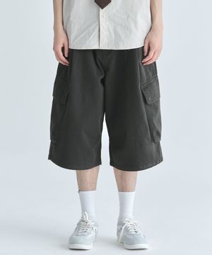 8부 버뮤다 코튼 쇼츠-차콜