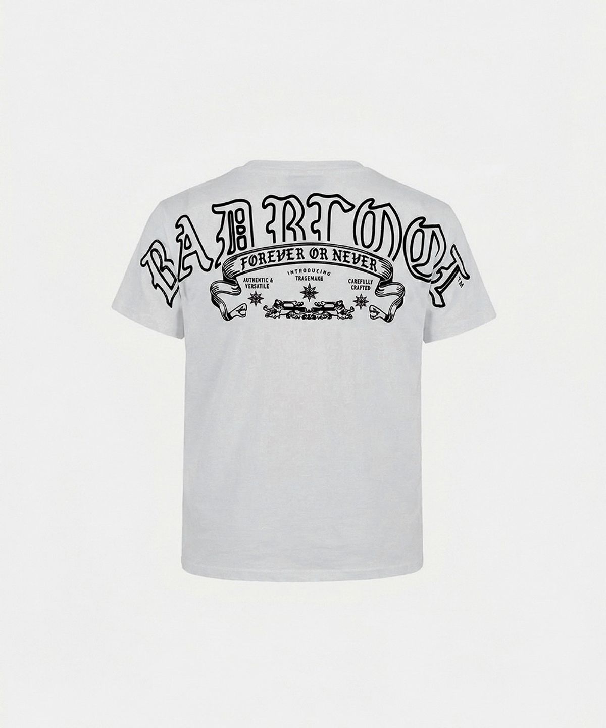 배드블러드(BADBLOOD) Mystic Capsule Slim Fit Short Sleeve T-Shirt - White