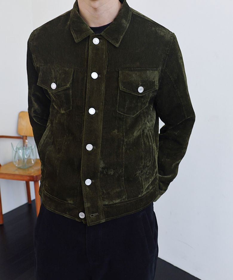 CLEMATIS CORDUROY JACKET - KHAKI