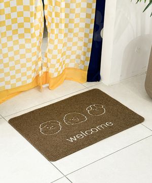 웰컴 뭉쓰리 자수 도어매트 현관매트