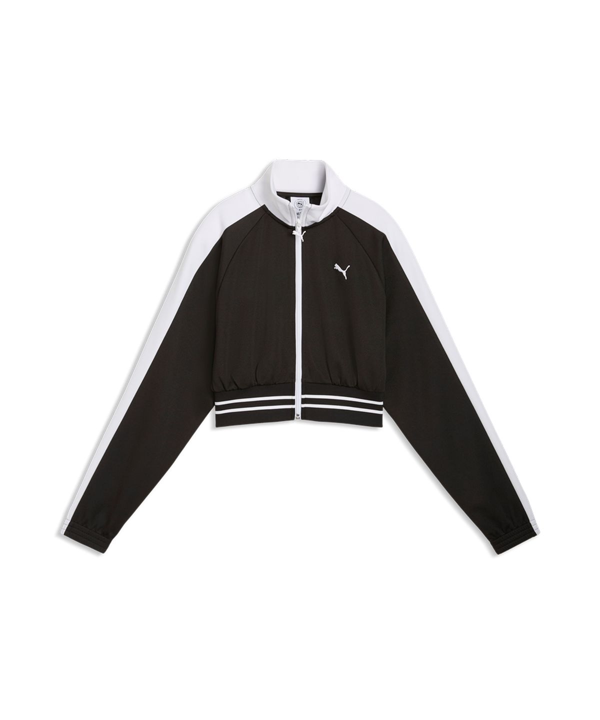 푸마(PUMA) T7 피케 릴렉스드 크롭 트랙 자켓 - 블랙 / 634556-01