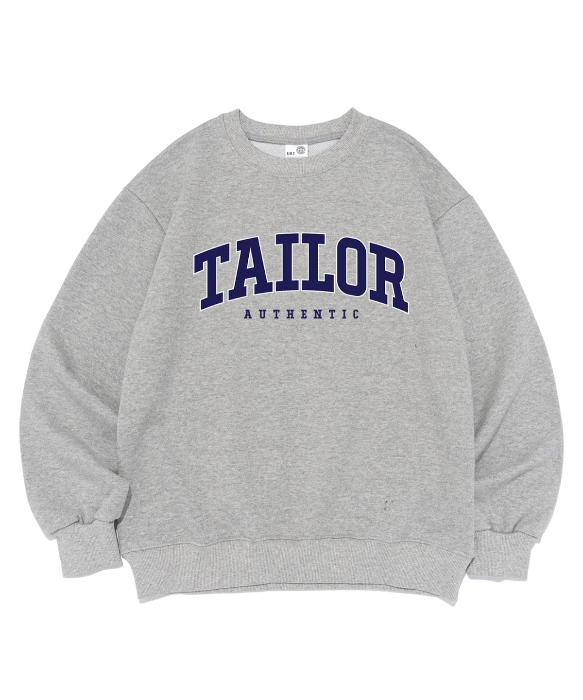 테일러 스튜디오(TAILOR STUDIO) [기모/NO기모] 엔비엘 로고 맨투맨 (그레이)