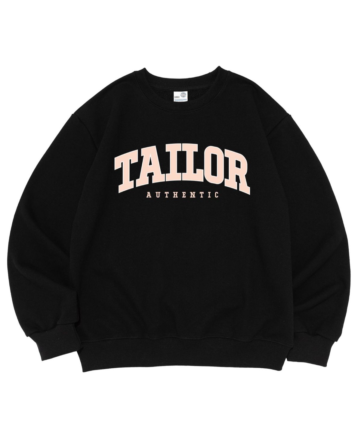 테일러 스튜디오(TAILOR STUDIO) [기모/NO기모] 엔비엘 로고 맨투맨 (블랙)