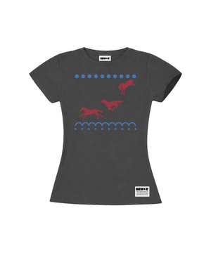 do blue 세미크롭 반팔티 [차콜]