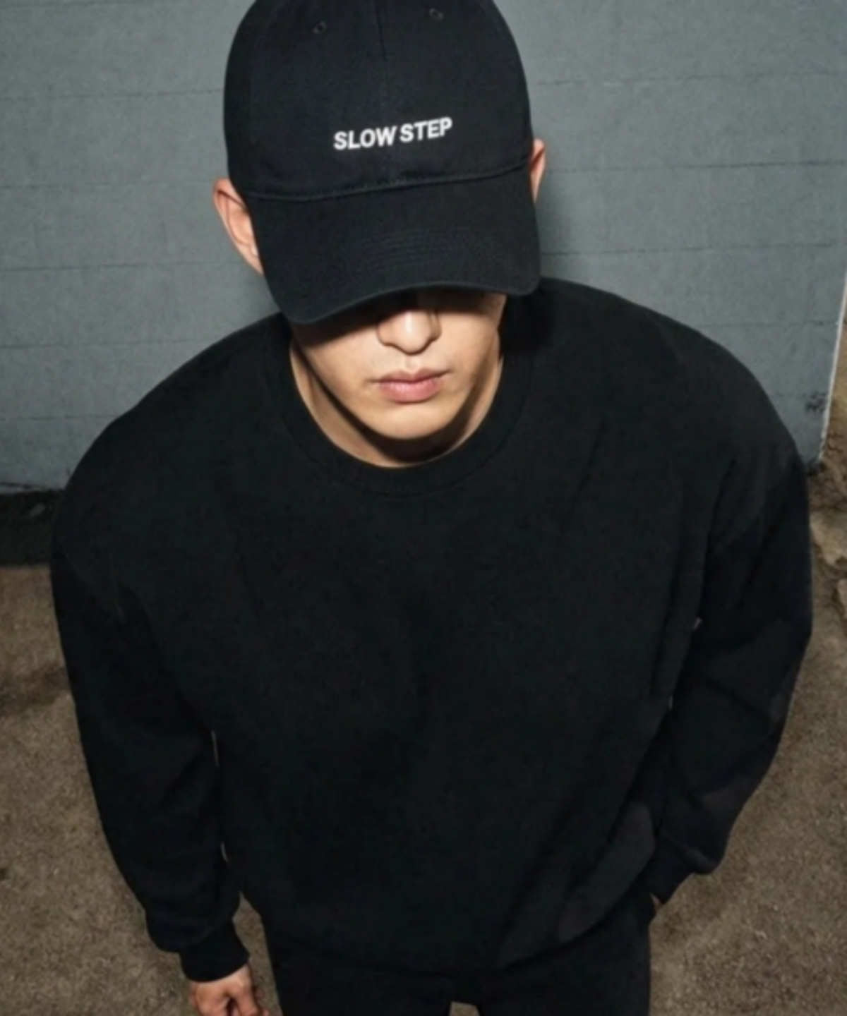 슬로우스텝(SLOWSTEP) SP2600 슬로우스텝 로고에디션  빅사이즈 볼캡 블랙 (M/L)