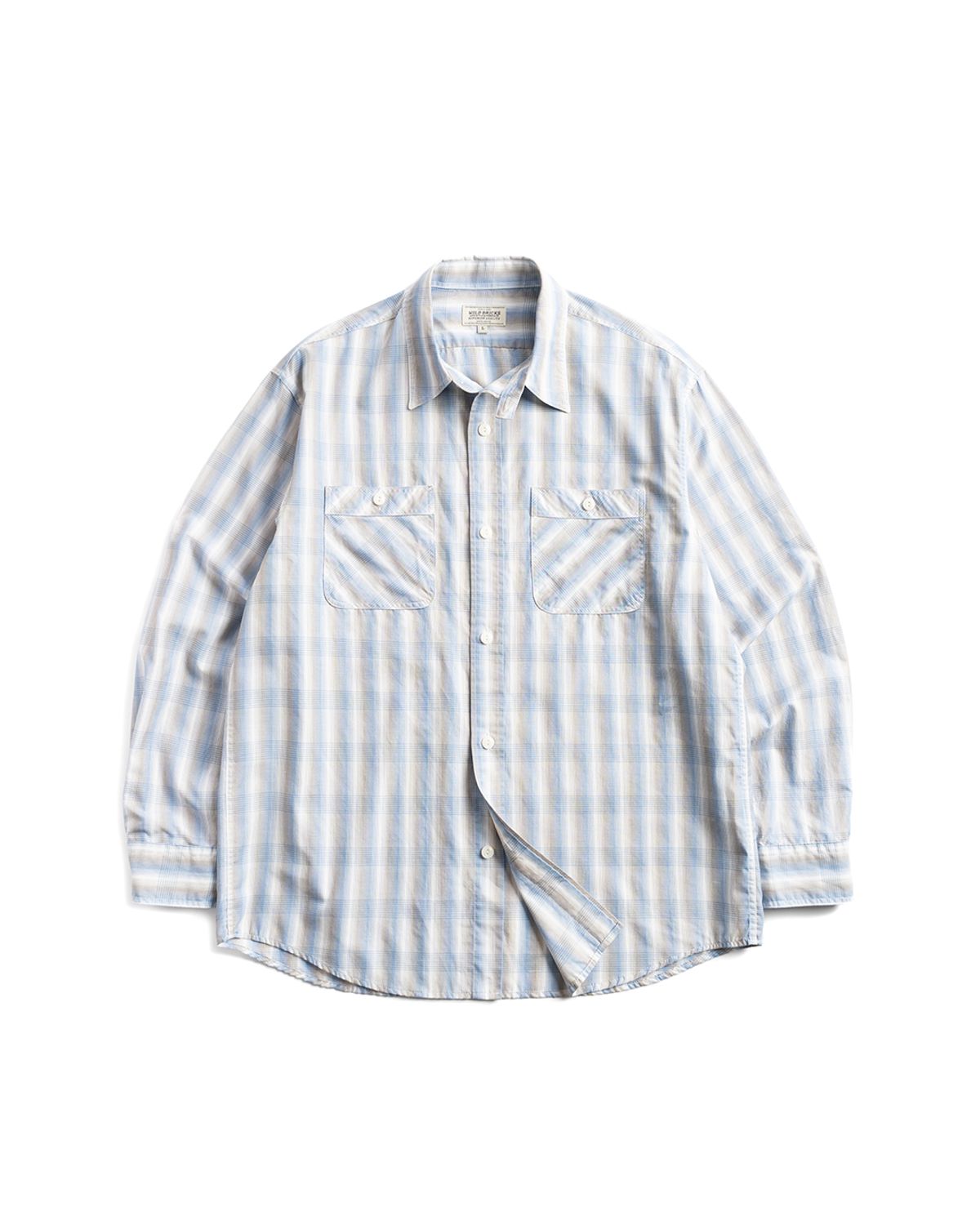 와일드 브릭스(WILD BRICKS) W25 WORK SHIRT (blue)