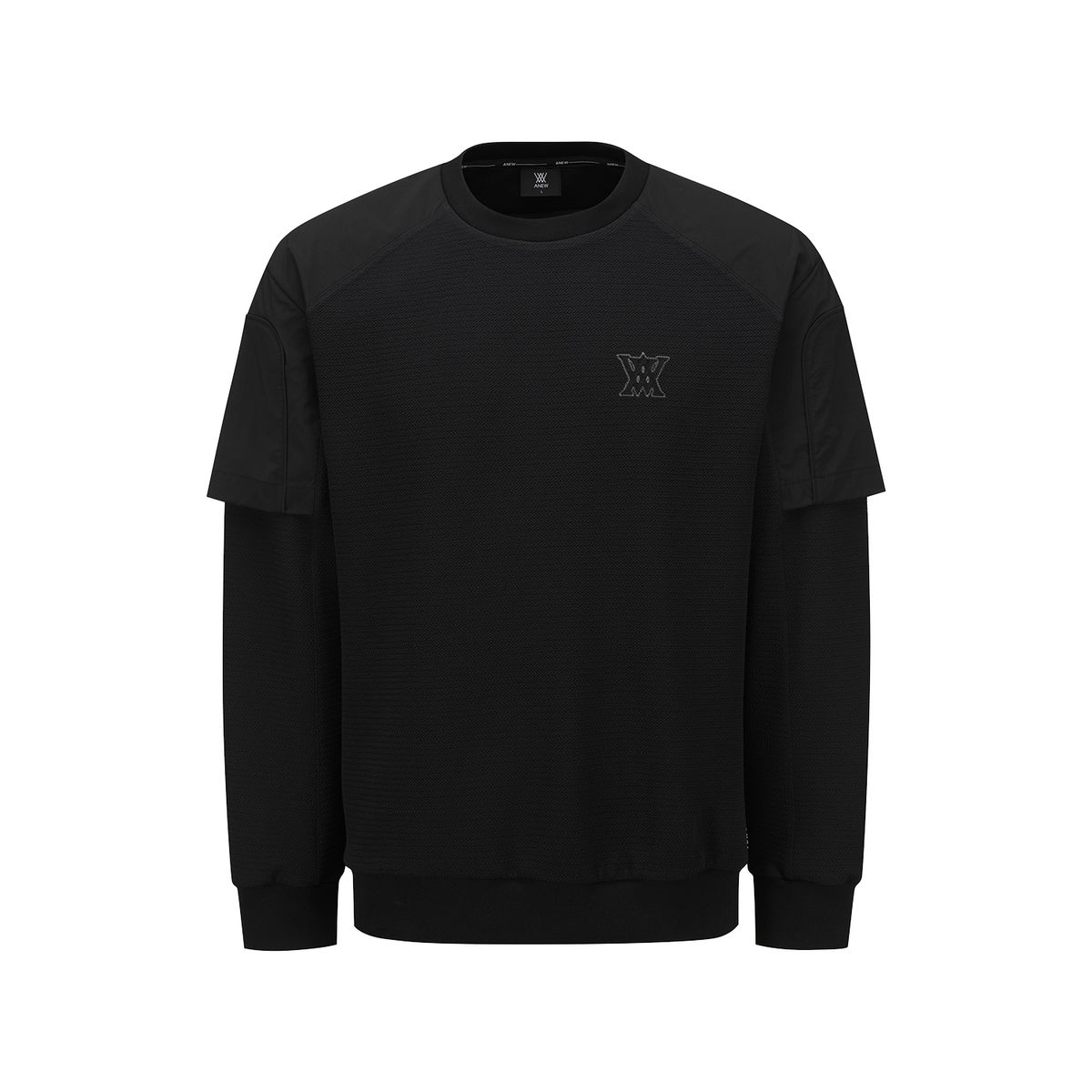 어뉴골프(ANEW GOLF) MEN ESSENTIAL SWEATSHIRT_BK