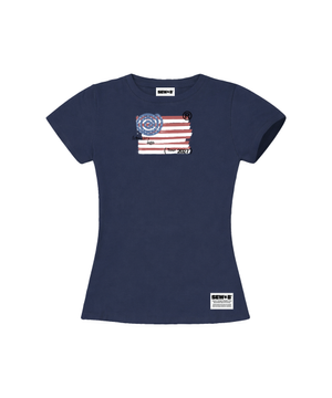 ago 세미크롭 반팔티 [네이비]