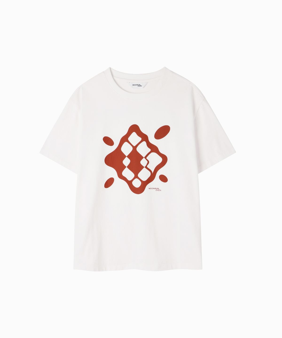 문선 아카이브(MOONSUN ARCHIVE) M.C UNISEX, Argyle Print T-Shirt / WHITE