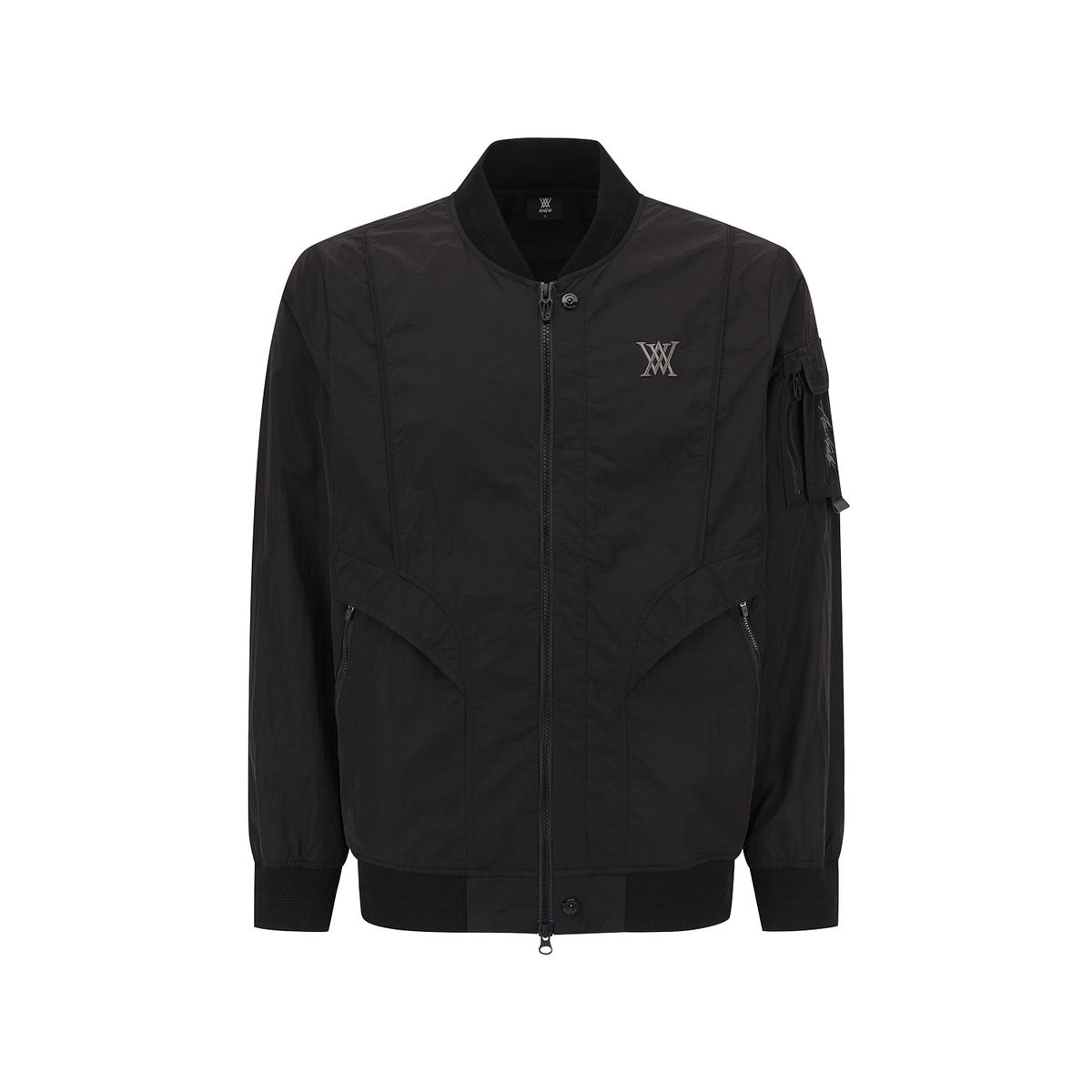 어뉴골프(ANEW GOLF) MEN SLEEVE POCKET MA-1 JACKET_BK
