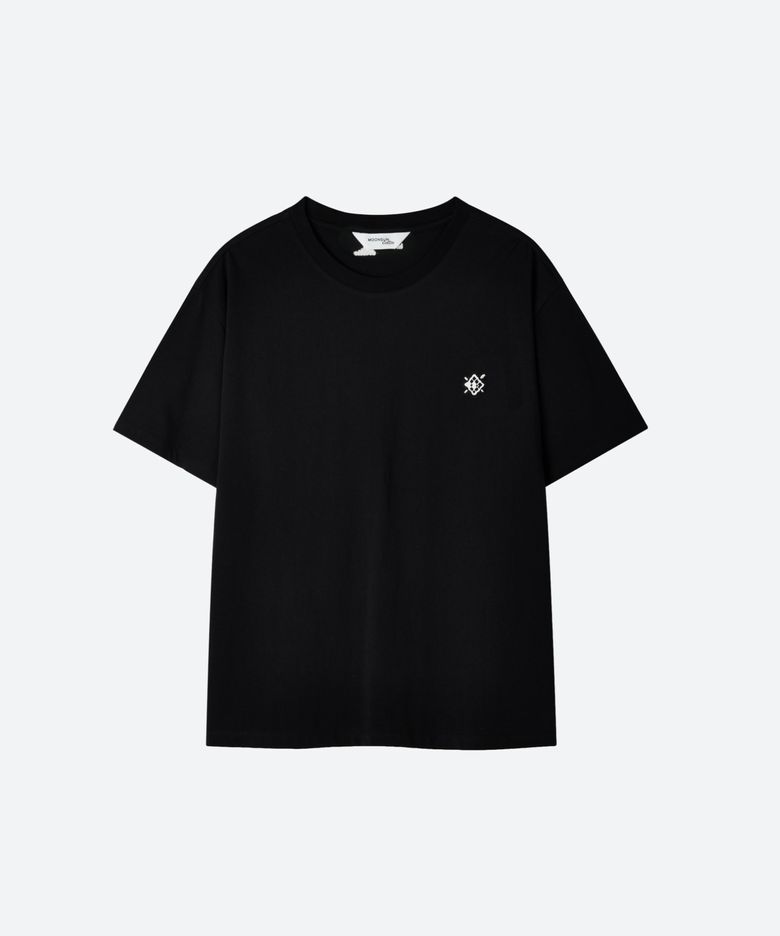 M.C UNISEX, Small Argyle Patch T-Shirt / BLACK