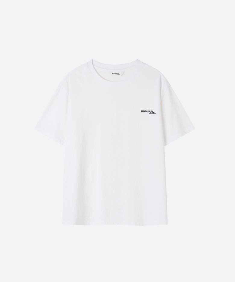 M.C UNISEX, Logo Basic T-Shirt / WHITE