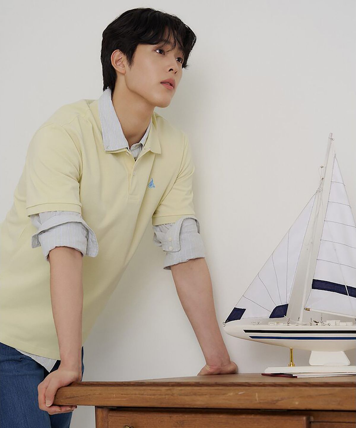 빈폴 멘(BEANPOLE MEN) [Essential] 피케 칼라넥 반소매 티셔츠  레몬