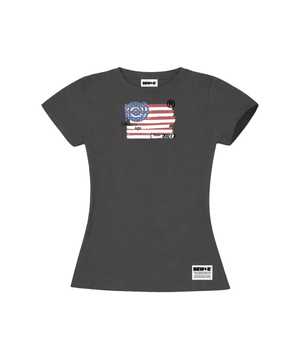 ago 세미크롭 반팔티 [차콜]