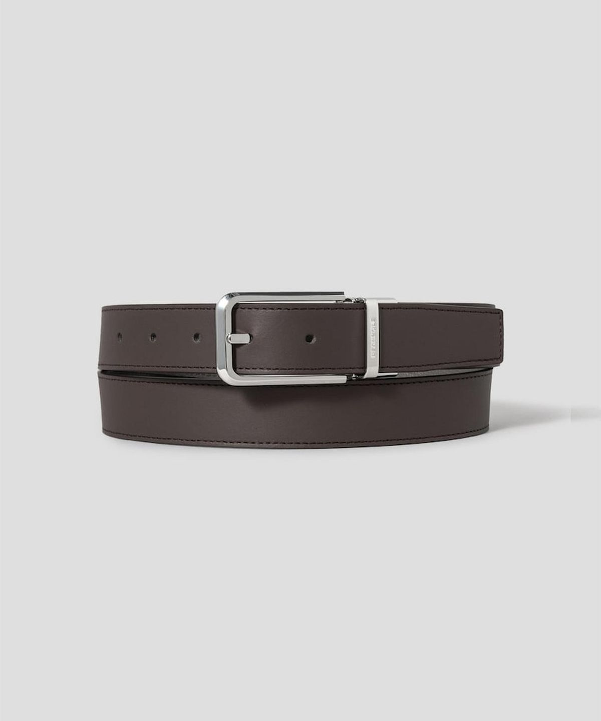 빈폴 액세서리(BEANPOLE ACCESSORY) 리버시블 라운드 버클 벨트 - 브라운