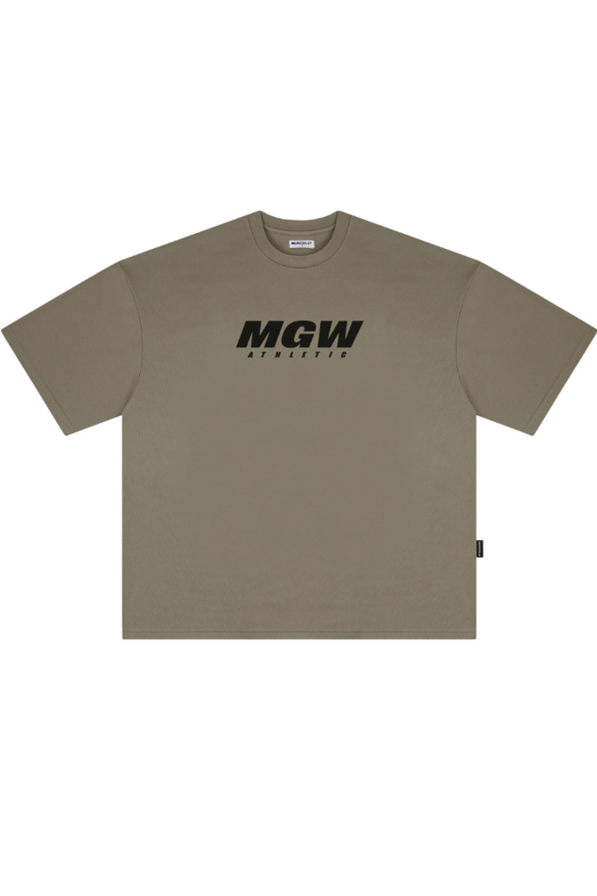 머스콜로(MUSCOLO) [MGW] 퀵드라이 에어쿨링 반팔 티셔츠 카키 블랙