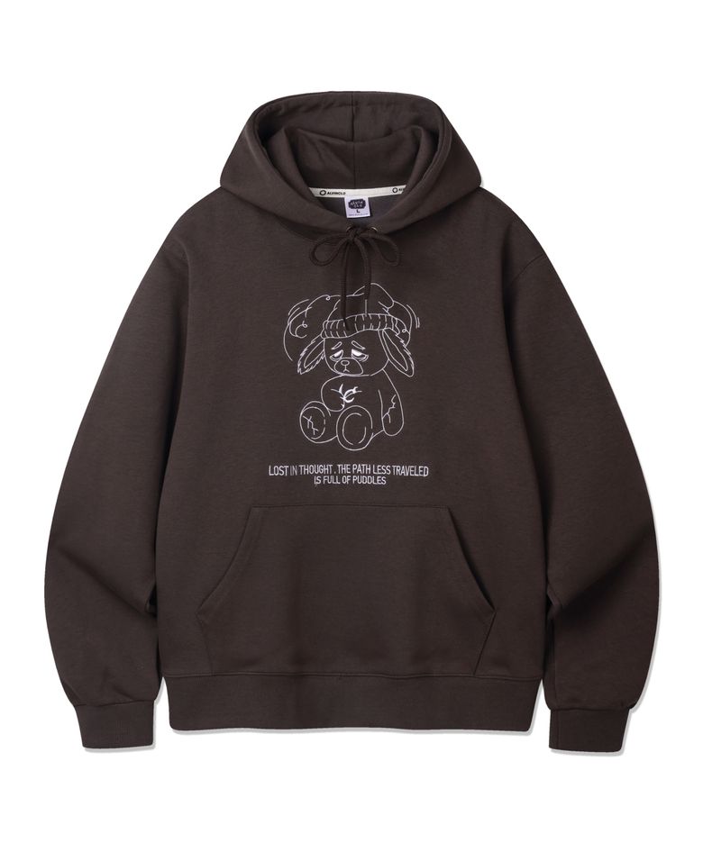 RABBIT 후드티셔츠 AVH772 (3COLOR)