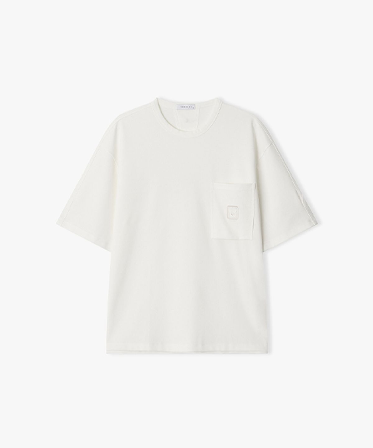 리버클래시(LIBERCLASSY) [26SS] LMM41783 화이트 세미오버핏 반팔 티셔츠