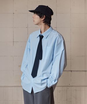 [넥타이 SET] 40수 고밀도 코튼 셔츠 라이트블루