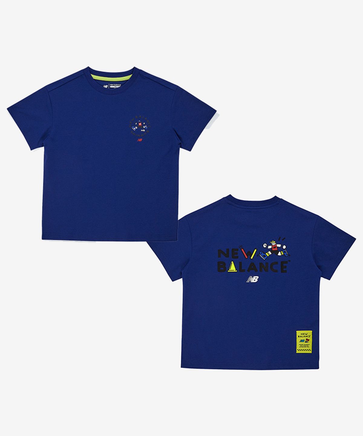 뉴발란스 키즈(NEWBALANCEKIDS) Run Festival_아동 쿨터치 일러스트 반팔티 NK9EG2503U52