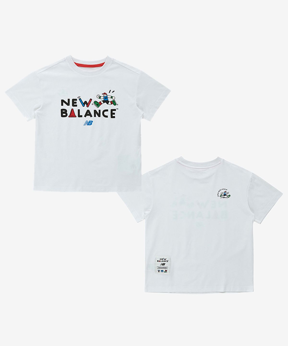 뉴발란스 키즈(NEWBALANCEKIDS) Run Festival_아동 쿨터치 일러스트 반팔티 NK9EG2503U39