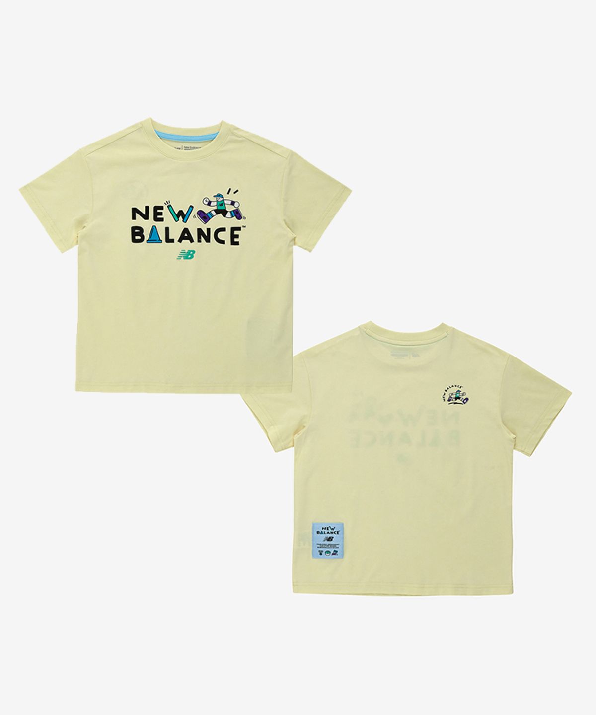 뉴발란스 키즈(NEWBALANCEKIDS) Run Festival_아동 쿨터치 일러스트 반팔티 NK9EG2503U30