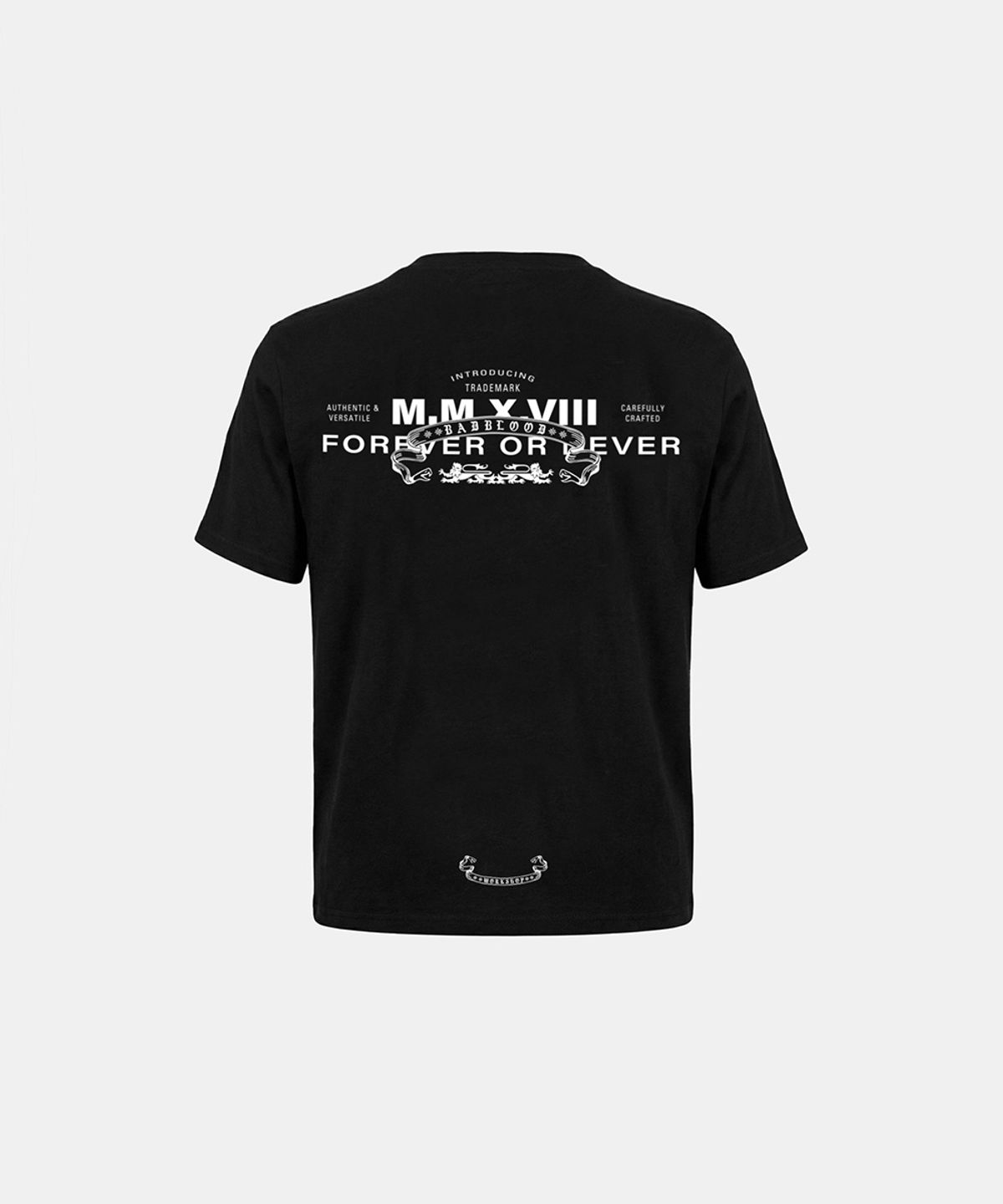 배드블러드(BADBLOOD) Viper Slim Fit Short Sleeve T-Shirt - Black