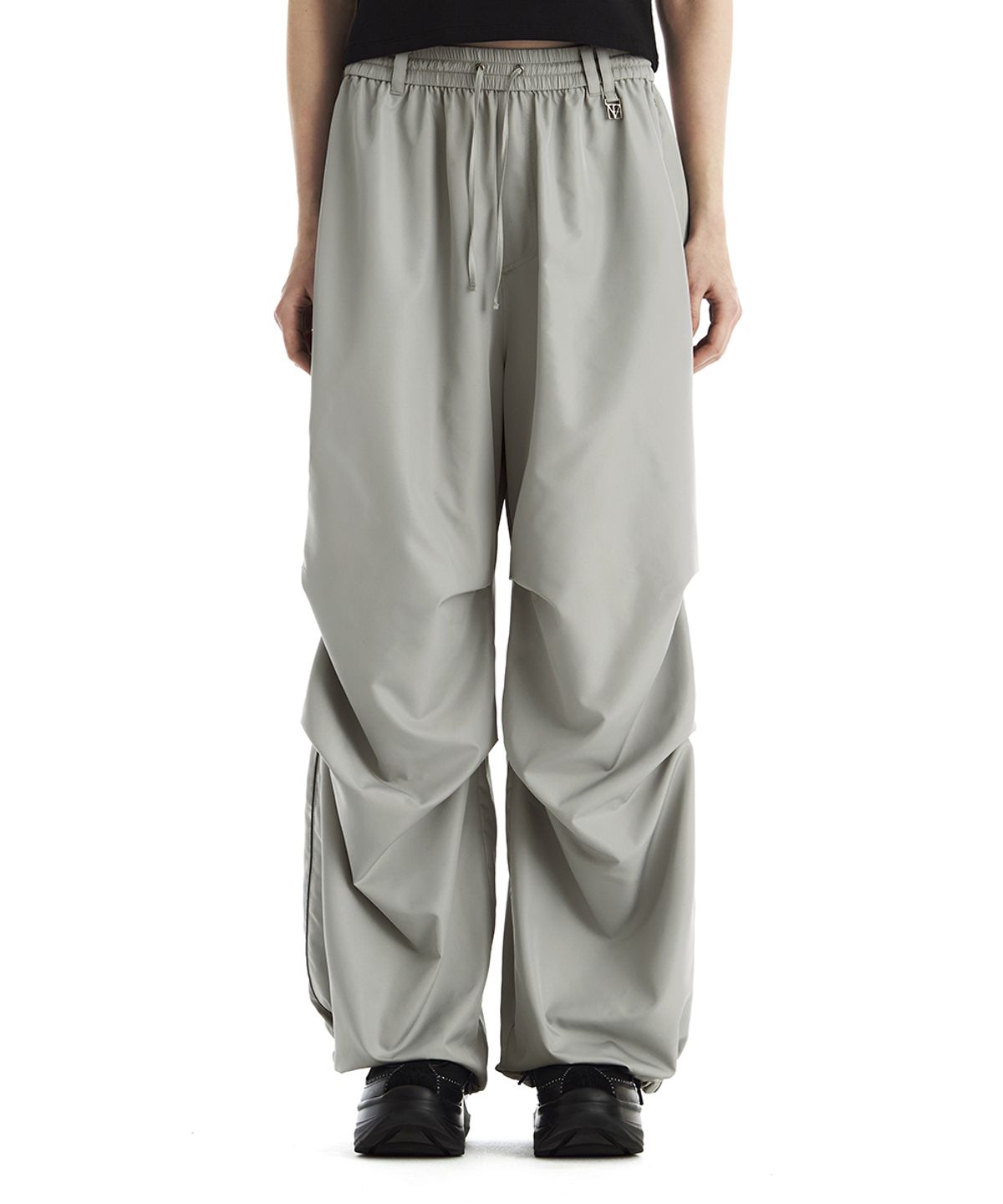트리밍버드(TREEMINGBIRD) Contrast Piping Set-Up Track Pants [ Gray ]