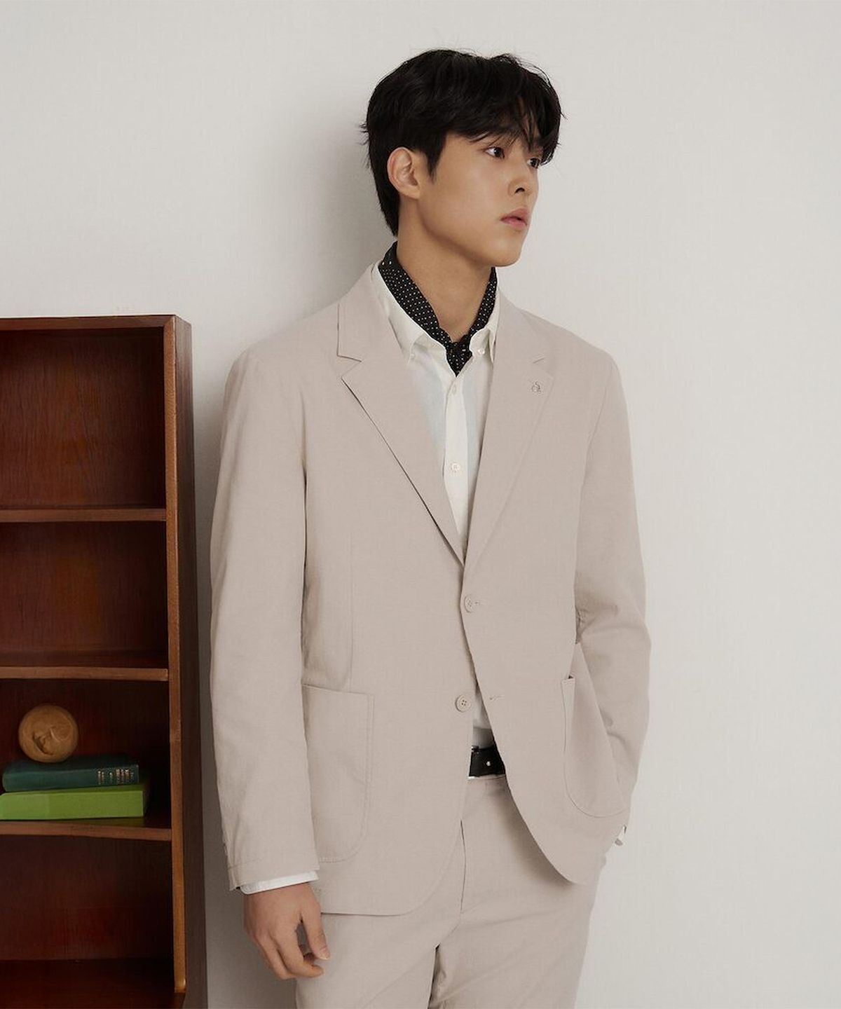 빈폴 멘(BEANPOLE MEN) 텍스처 셋업 재킷  베이지
