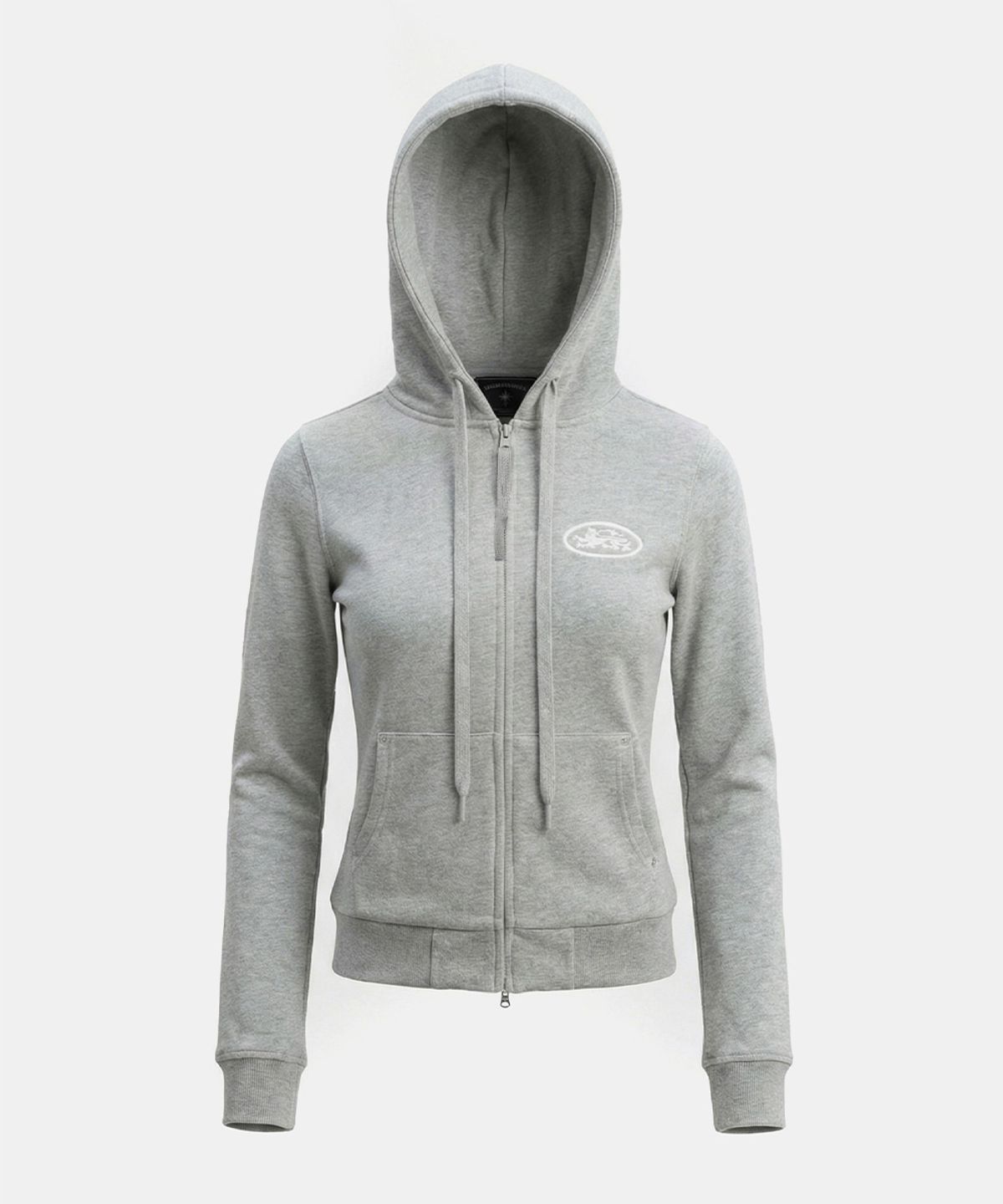 배드블러드(BADBLOOD) Mystic Capsule Slim-Fit Zip-Up Hoodie - Gray