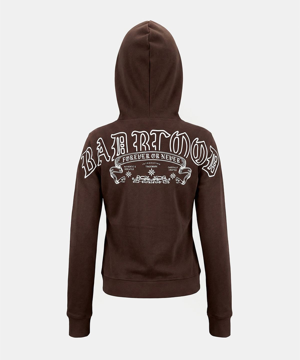 배드블러드(BADBLOOD) Mystic Capsule Slim-Fit Zip-Up Hoodie - Brown