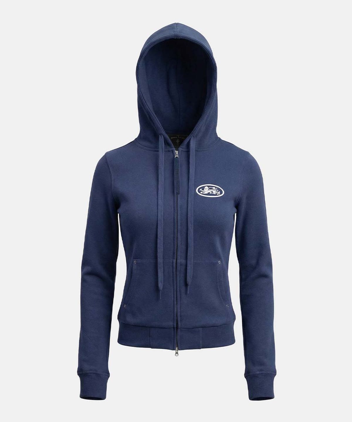 배드블러드(BADBLOOD) Mystic Capsule Slim-Fit Zip-Up Hoodie - Navy