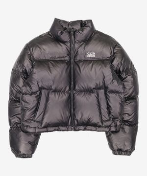 [24년Ver.] (우먼) RDS 글로시 덕다운 푸파 숏패딩_블랙 M