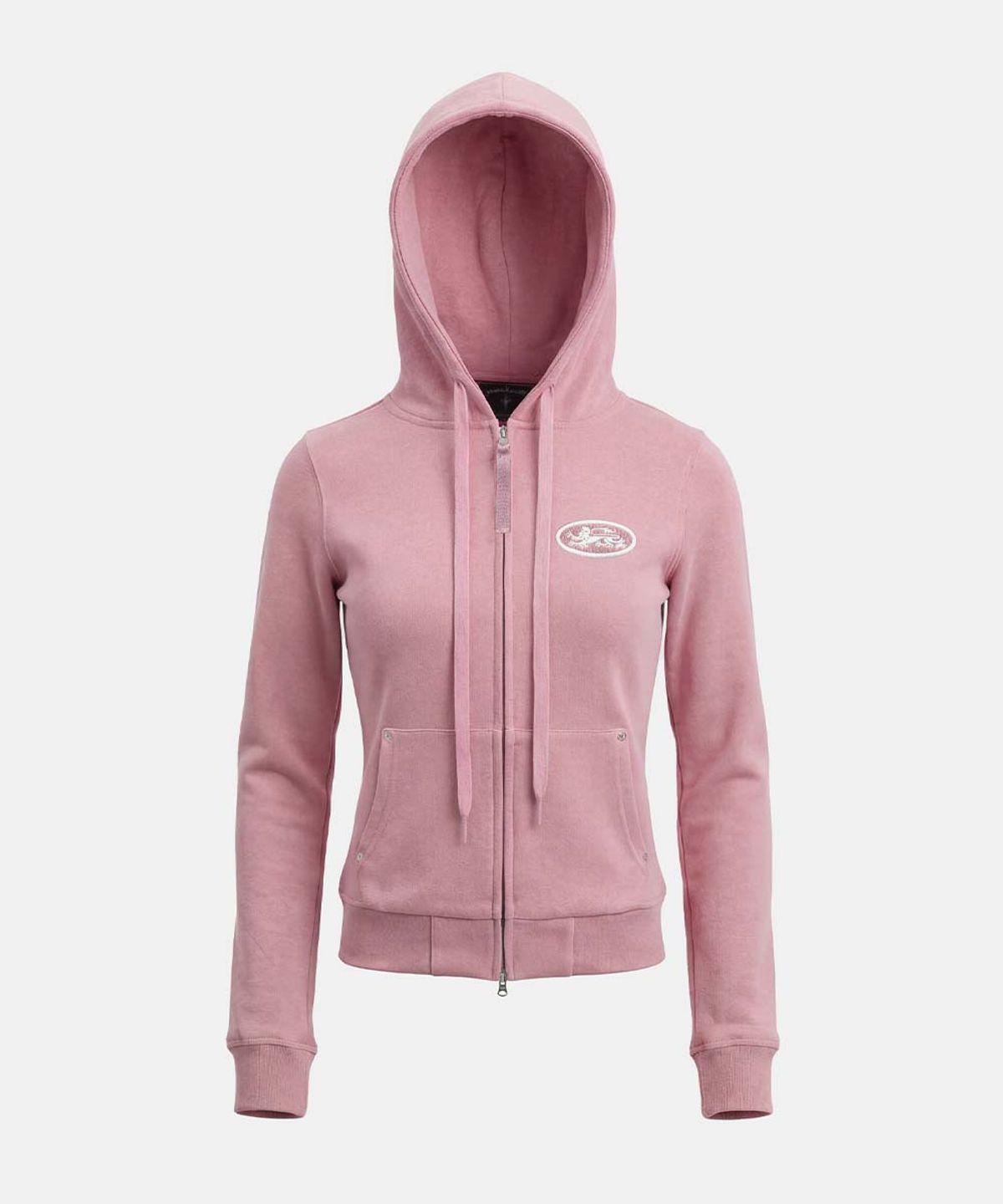 배드블러드(BADBLOOD) Mystic Capsule Slim-Fit Zip-Up Hoodie - Pink