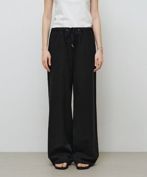 에센셜 스트링 코튼 팬츠 블랙 MDPT080BLACK