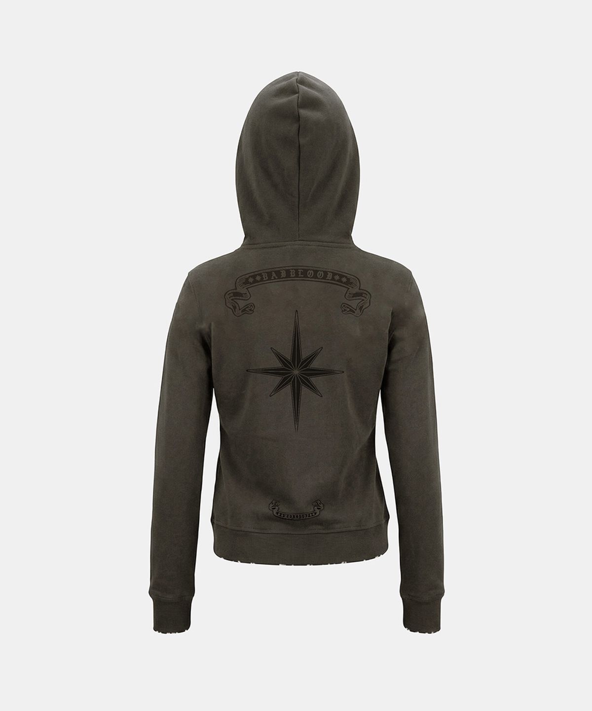 배드블러드(BADBLOOD) Cosmo11 Slim-Fit Zip-Up Hoodie - Charcoal