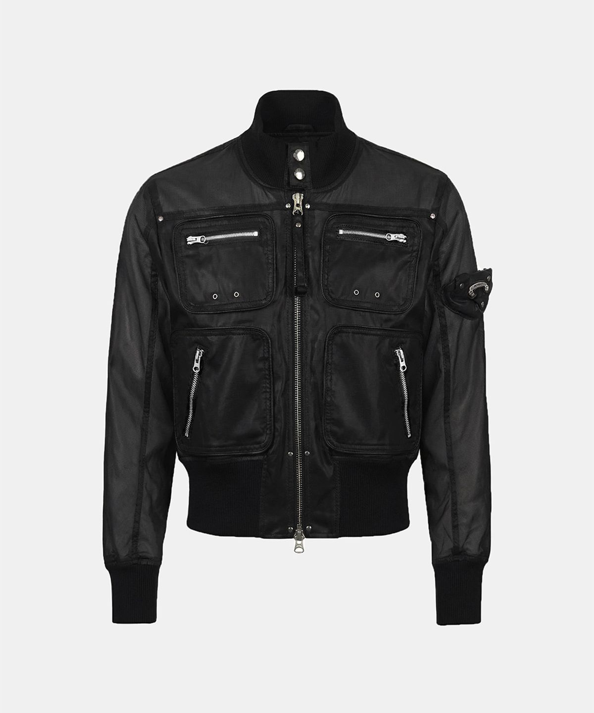 배드블러드(BADBLOOD) Laguna Lightweight Nylon Bomber Jacket - Black
