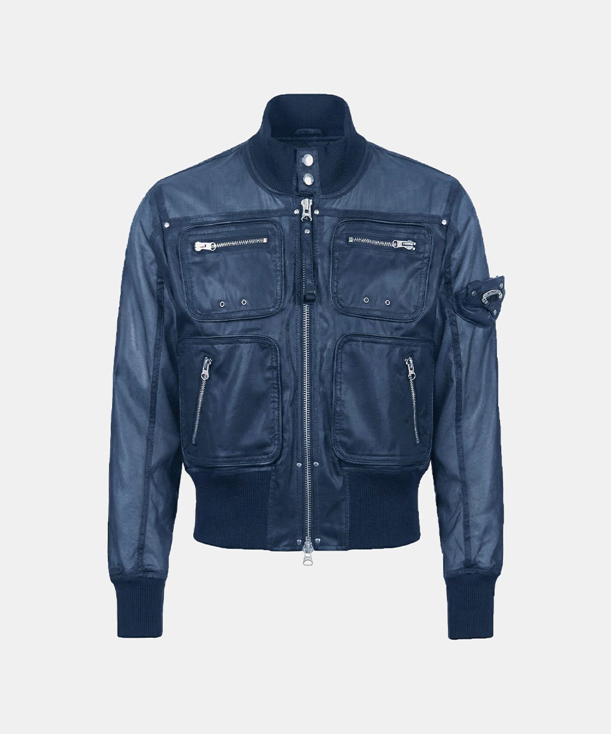 배드블러드(BADBLOOD) Laguna Lightweight Nylon Bomber Jacket - Navy