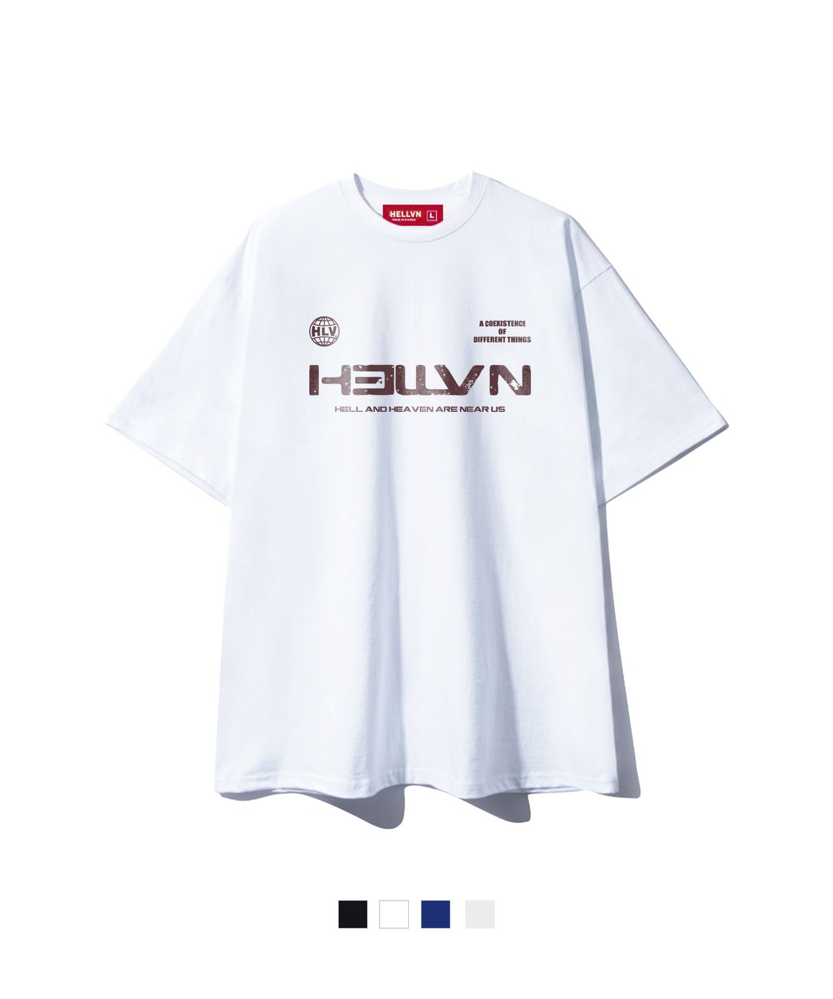 헬븐(HELLVN) H/V DOUBLE LETTER 오버핏 반팔 (SOS2-5HV075)