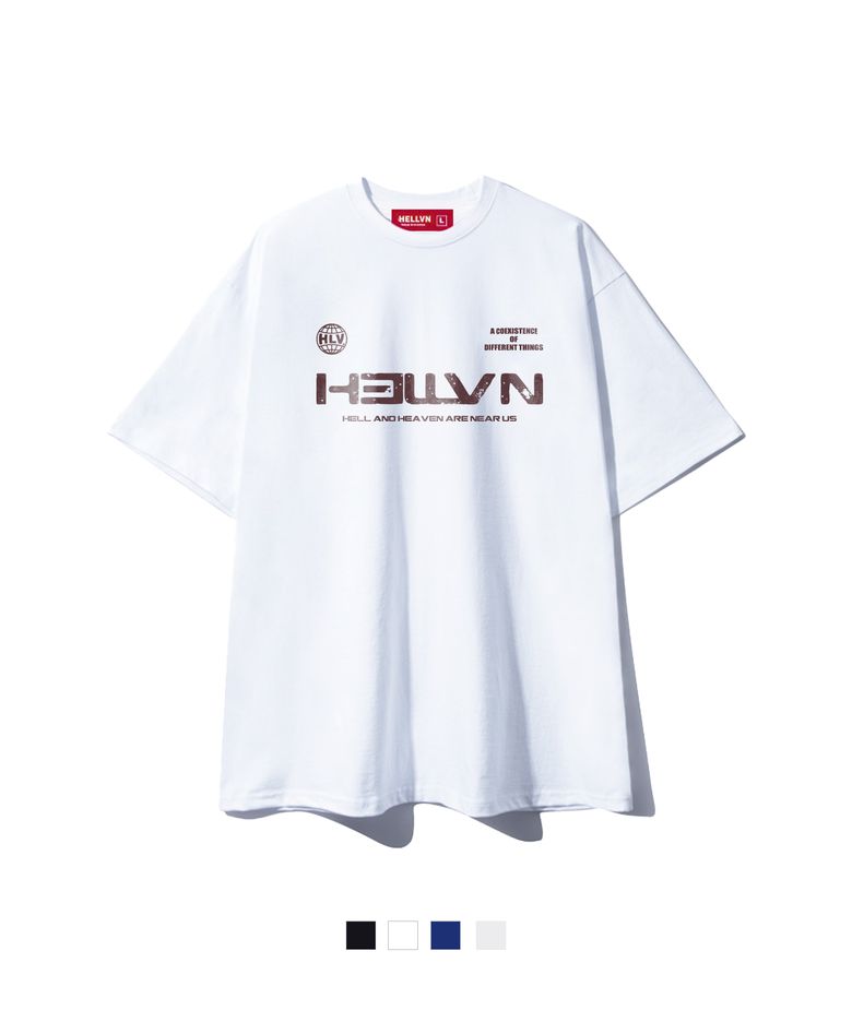 H/V DOUBLE LETTER 오버핏 반팔 (SOS2-5HV075)