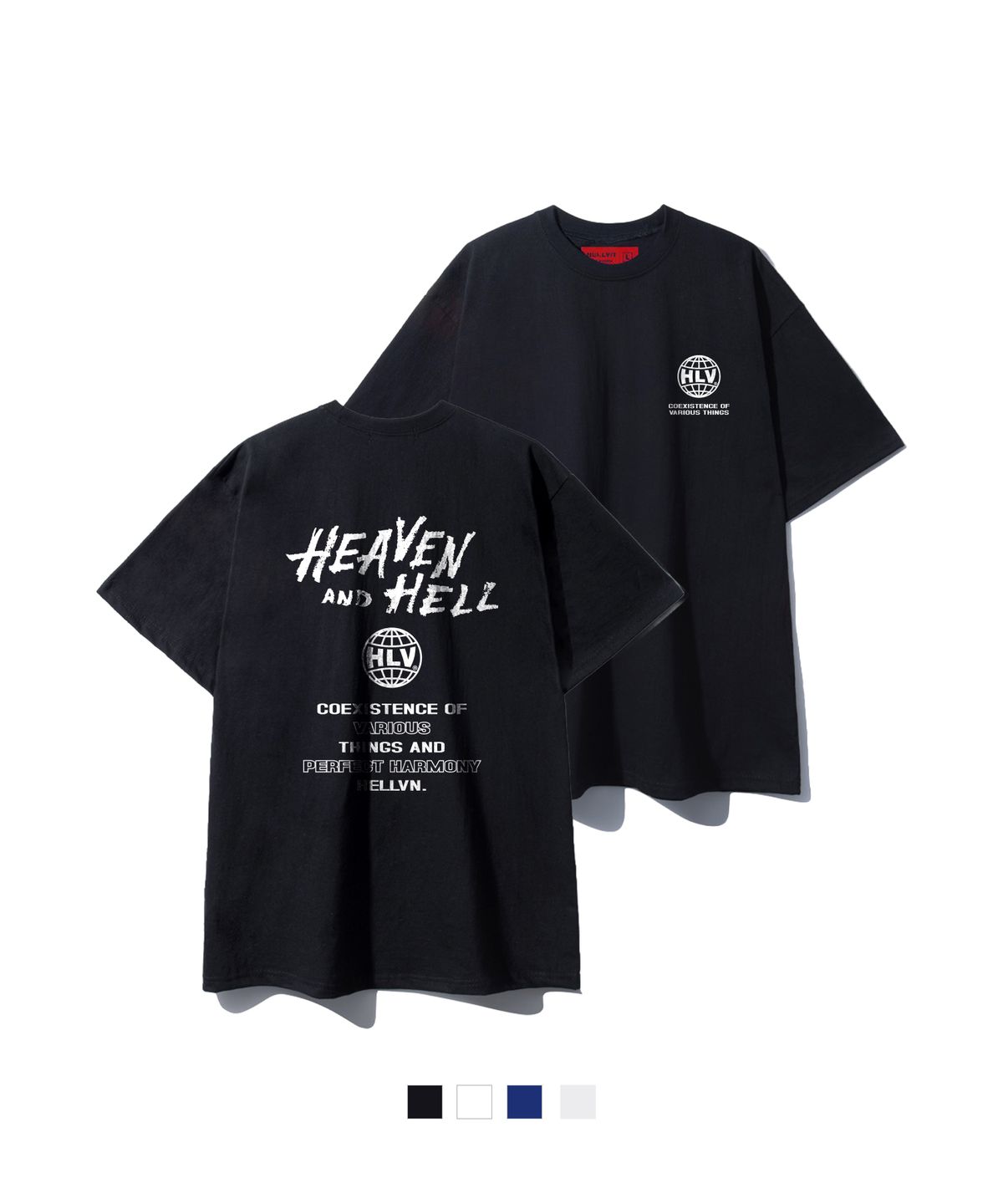 헬븐(HELLVN) H/V COEXISTENCE 오버핏 반팔 (SOS2-5HV076)
