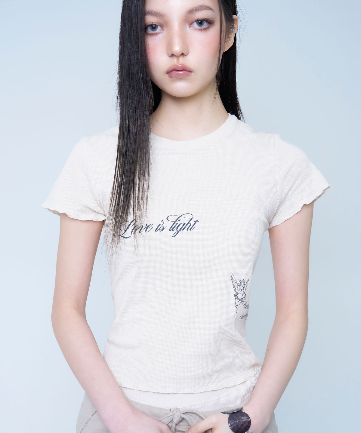 뎁크(DEPC) BABY LETTER T-SHIRT - CREAM