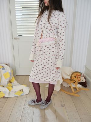 더블 레이어 스커트 Double Layer Skirts (Cream)