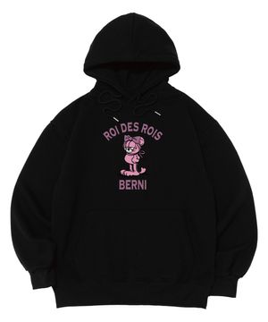 로아드로아 X 베르니 ROA WITH BERNI 로고 후드티 (블랙)